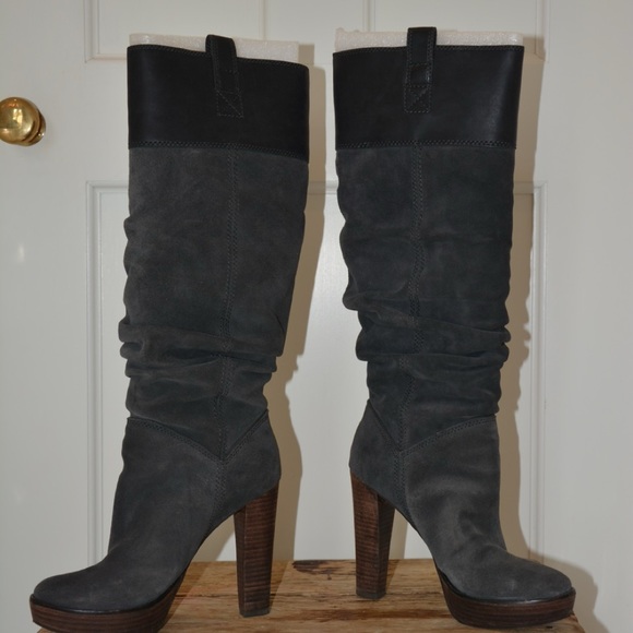 BCBG Anika Grey Suede
Platform High Heel Boots Size 7. - Picture 3 of 4